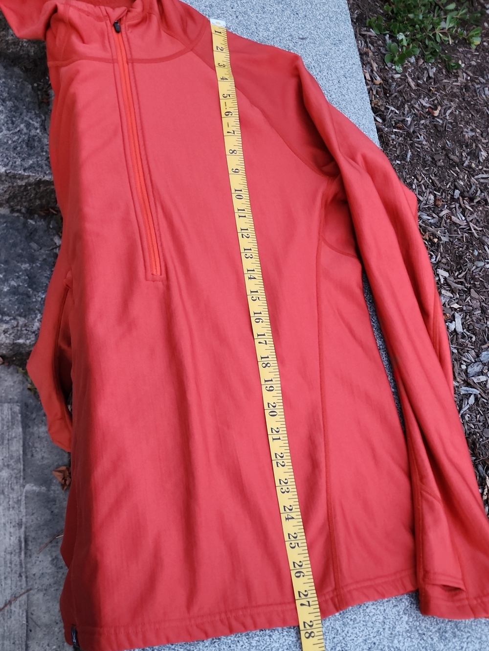 Ibex Women’s Half-Zip Hooded Pullover Sweater - Rust - Medium - Picture 11 of 13